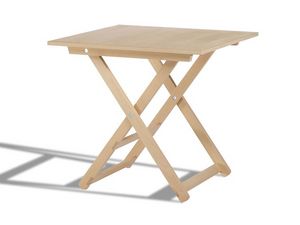 Anni 60L, Table pliante, en bois, avec plateau rond, pour intrieur