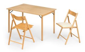 Italo, Table pliante en bois