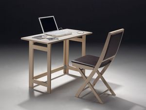 Tavolo P rectangular, Table rangeable, disponible en diffrentes finitions en bois