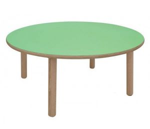 IT_C, Table ronde en bois, idal pour les aires de jeux