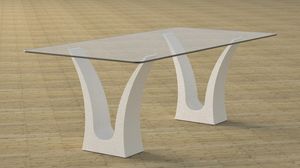 Victory, Table  manger avec double base en pierre