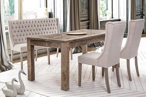 Table Kaily, Table en bois d'orme recycl