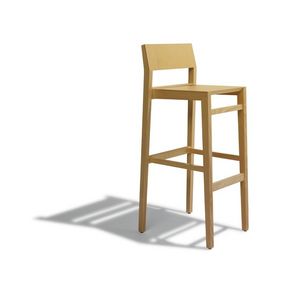 SKINNY/SG, Tabouret de bar en bois massif et plaqu, pour magasin de vin