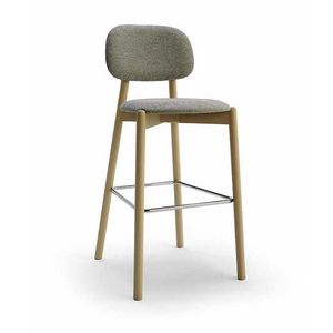 Pigreco 1 tabouret, Tabouret en htre, rembourr