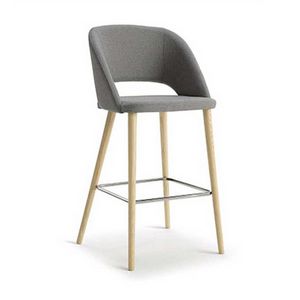 Time Simple tabouret, Tabouret en bois, aux lignes larges et enveloppantes