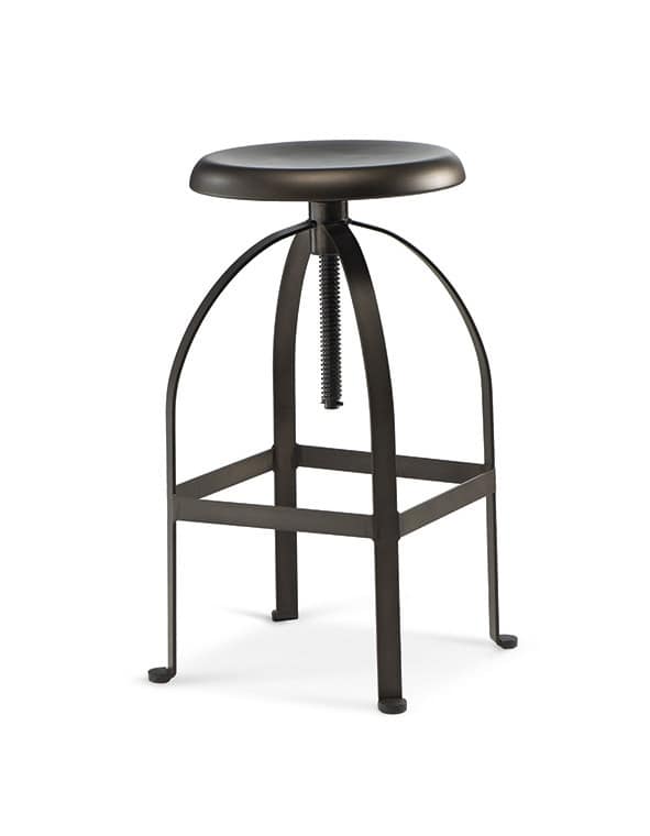 Tabouret moderne avec siège de vis, pour intérieur IDFdesign