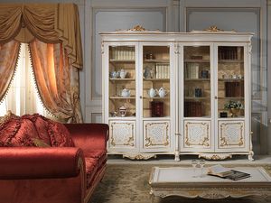 Art. 9007 vetrina showcase, lgante vitrine de luxe, faite en bois massif