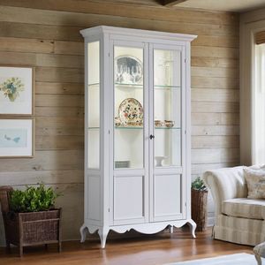 Casa Shabby Chic SHABBY1526, Vitrine deux portes, style shabby chic